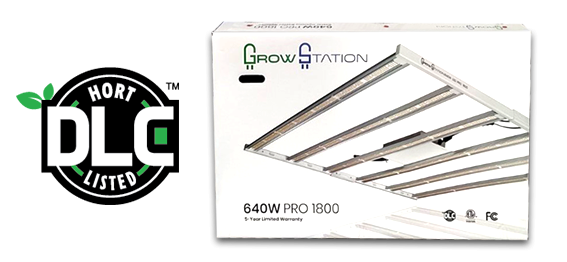 GROWSTATION Box by Better Options next to a DLC certification logo